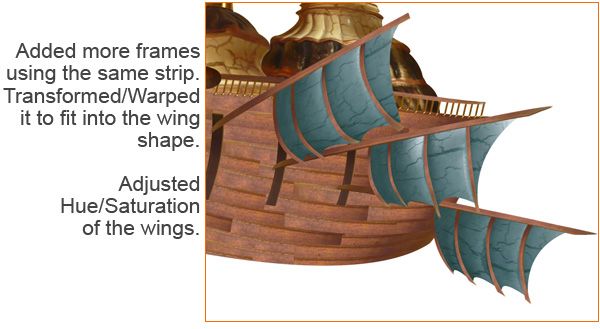 Creation of the merchant ship: Step 11