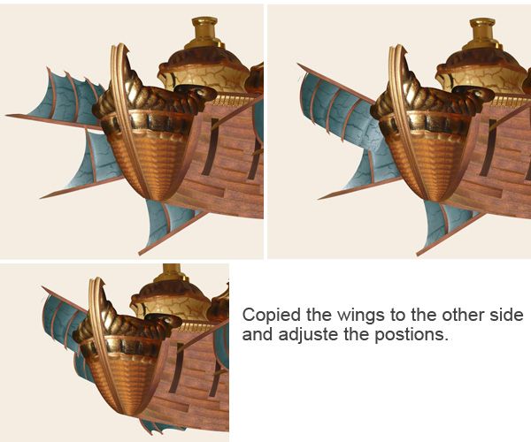 Creation of the merchant ship: Step 12