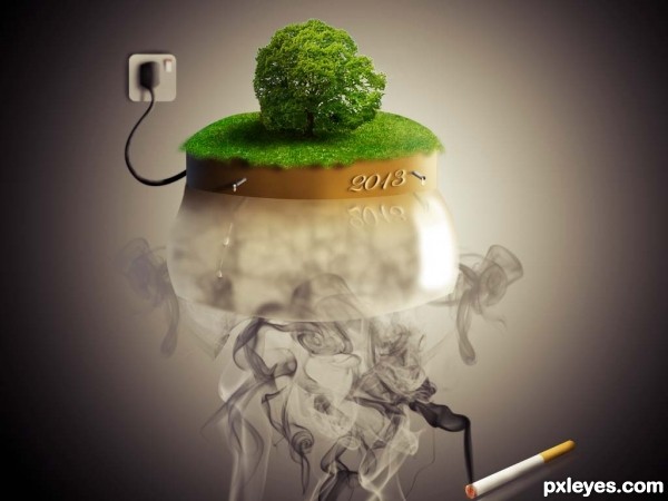 Creation of Plant the trees with smokes: Step 5