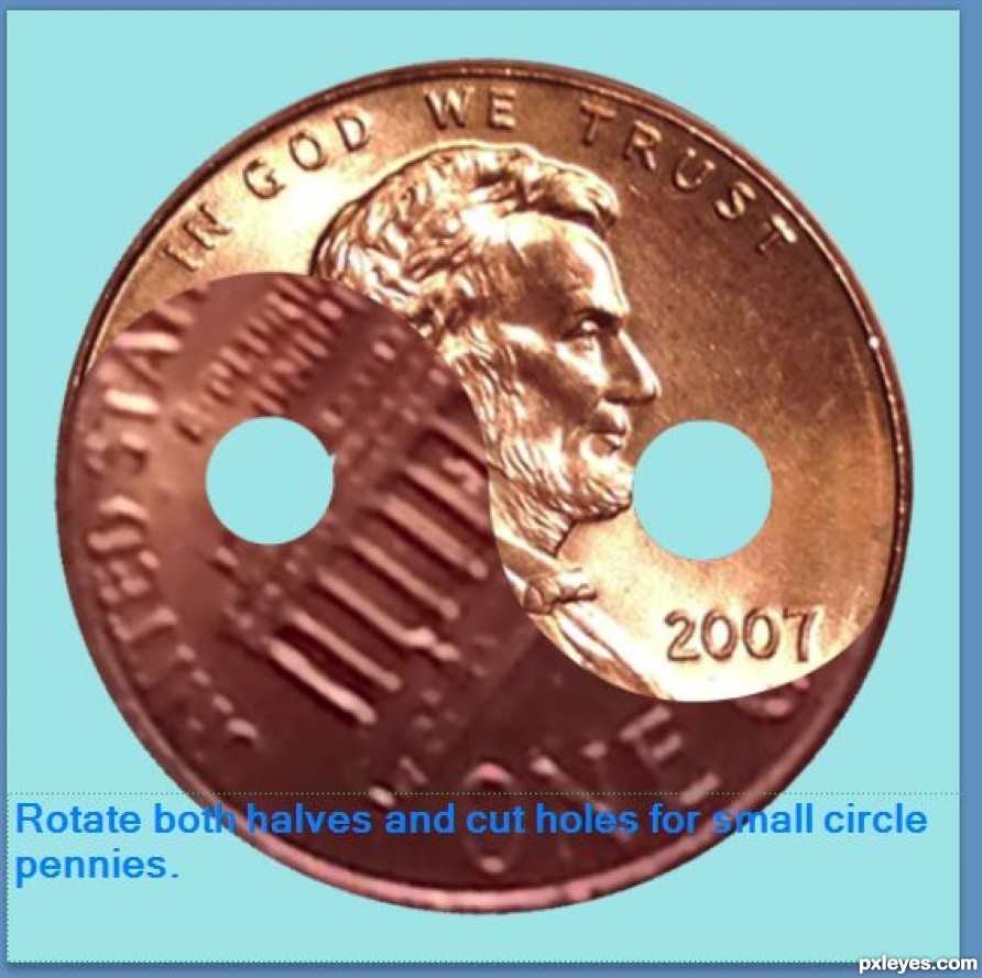 Creation of No-sided Penny: Step 9