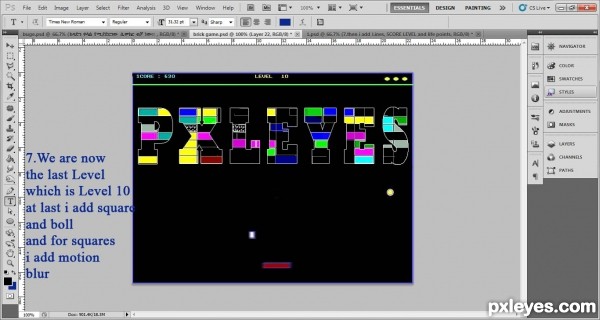 Creation of Brick-Game: Step 8