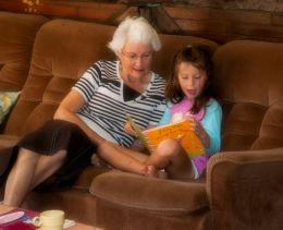 Reading with Grandma