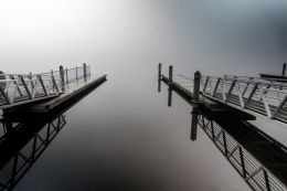 Lonely Morning at the Dock Picture