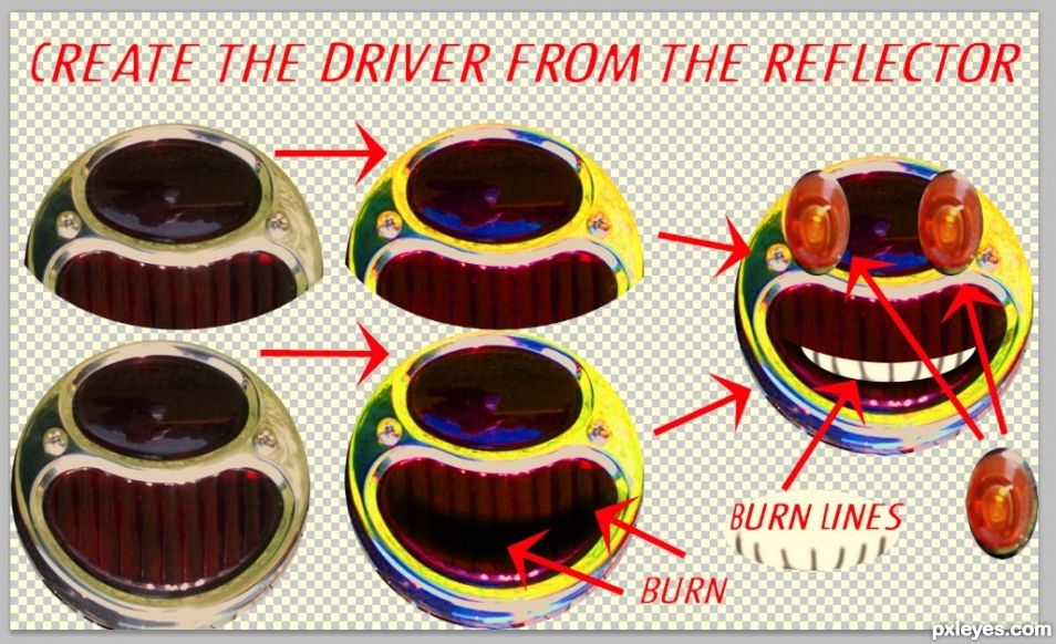 Creation of The Over Reflective Police Car: Step 9