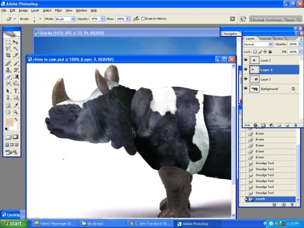 Creation of cow rhino: Step 5