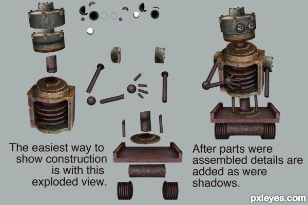 Creation of Poor Old Mech: Step 2