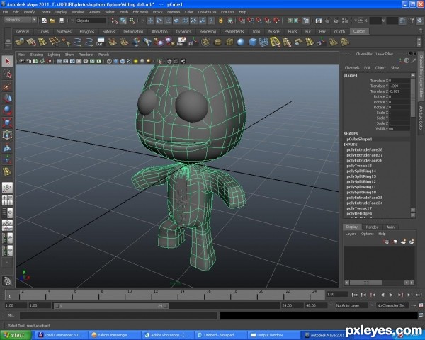 Creation of SackBoy: Step 7