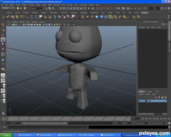 Creation of SackBoy: Step 8