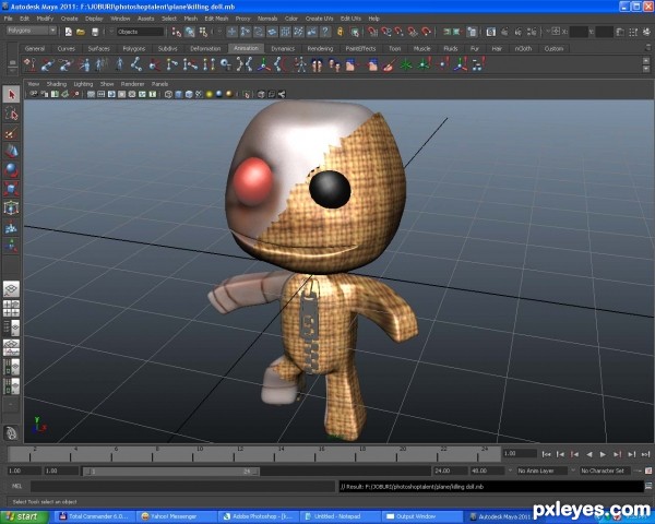 Creation of SackBoy: Step 9