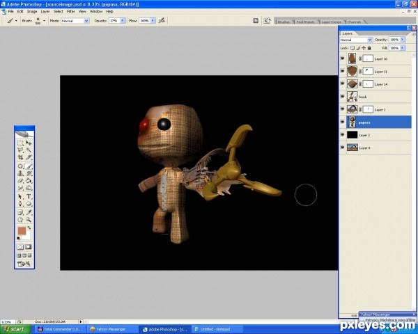 Creation of SackBoy: Step 10