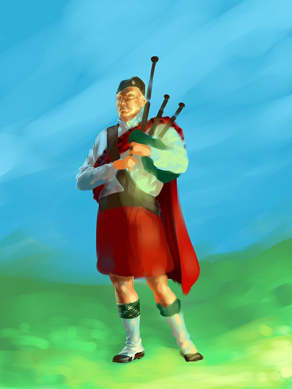 Creation of Bagpiper: Step 3