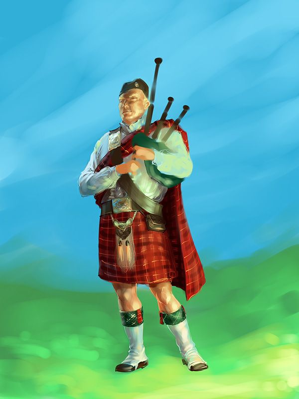 Creation of Bagpiper: Step 4