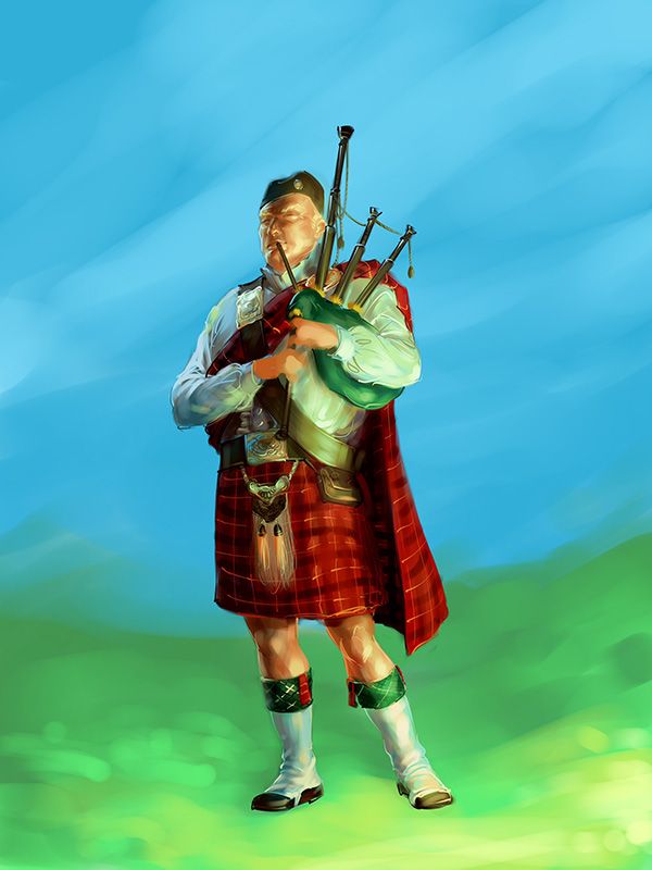 Creation of Bagpiper: Step 5