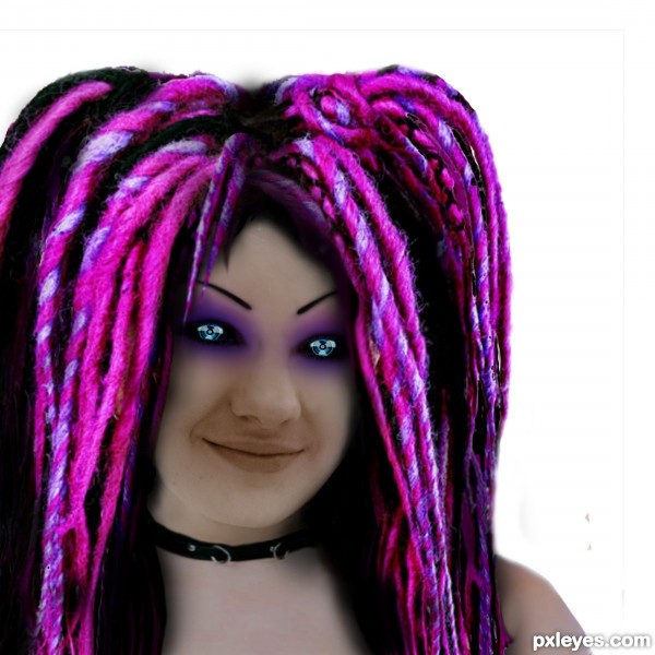 Creation of Cyber Goth: Step 3