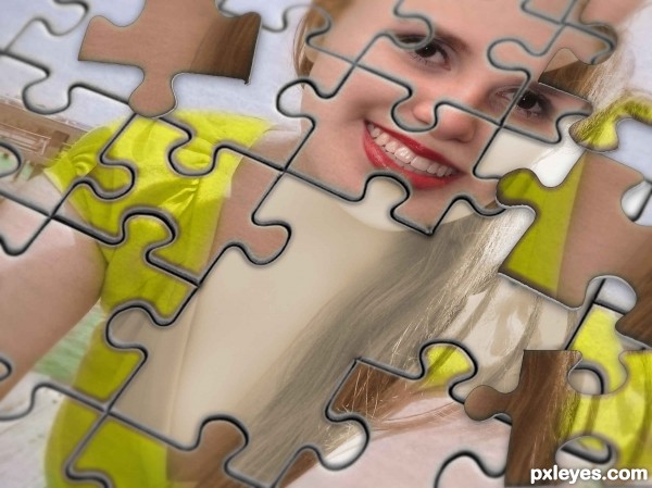 Creation of puzzle girl: Step 13