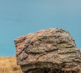 Rock above lake