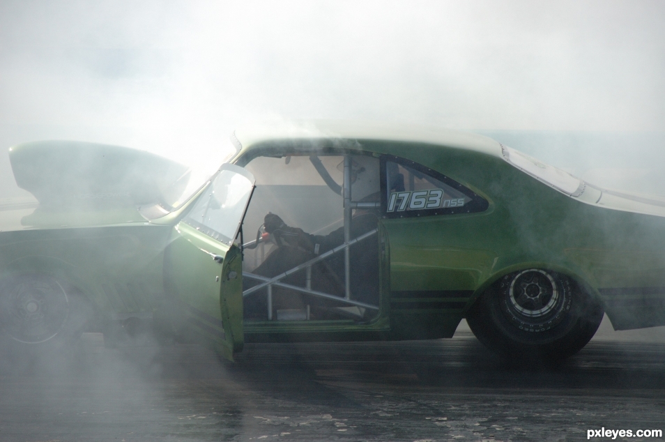 Tyre smoke