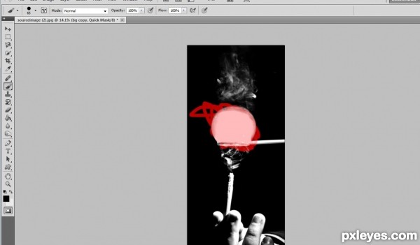 Creation of Smoke Bubble: Step 1