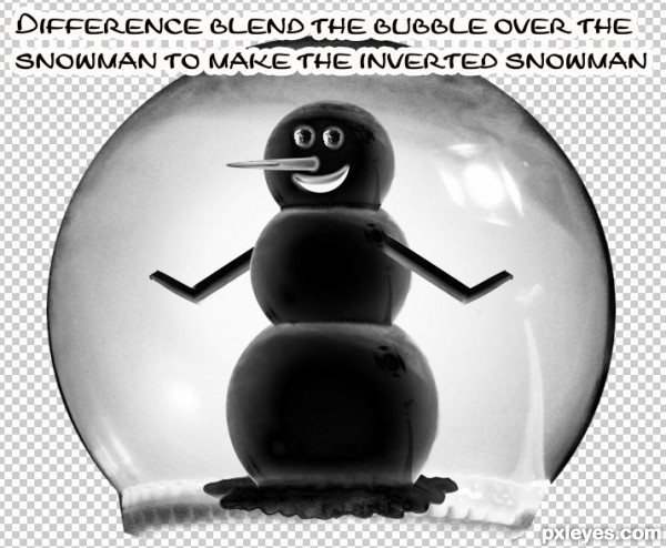 Creation of Inverted Snowman in Globe: Step 6