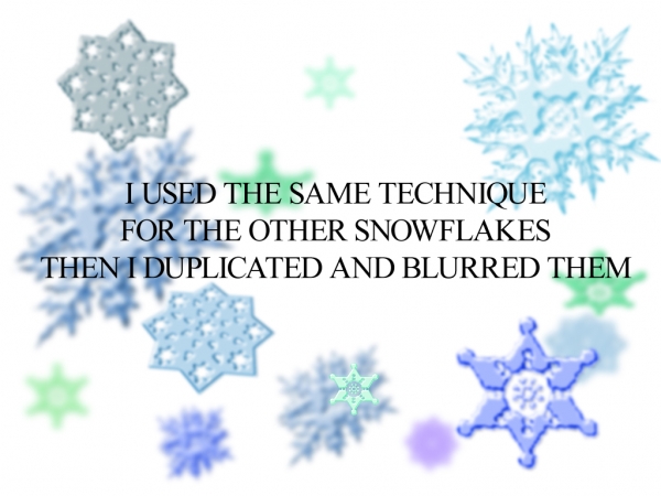 Creation of Snowflakes: Step 2