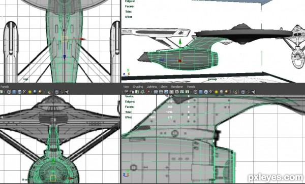 Creation of NCC-1701B: Step 7