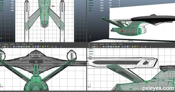 Creation of NCC-1701B: Step 9