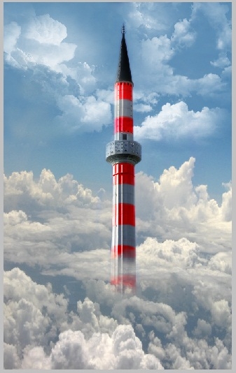 Creation of Lighthouse In The Clouds: Step 4