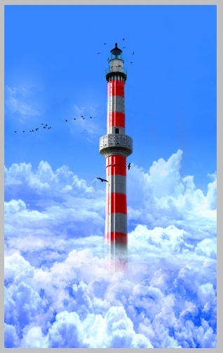 Creation of Lighthouse In The Clouds: Step 10