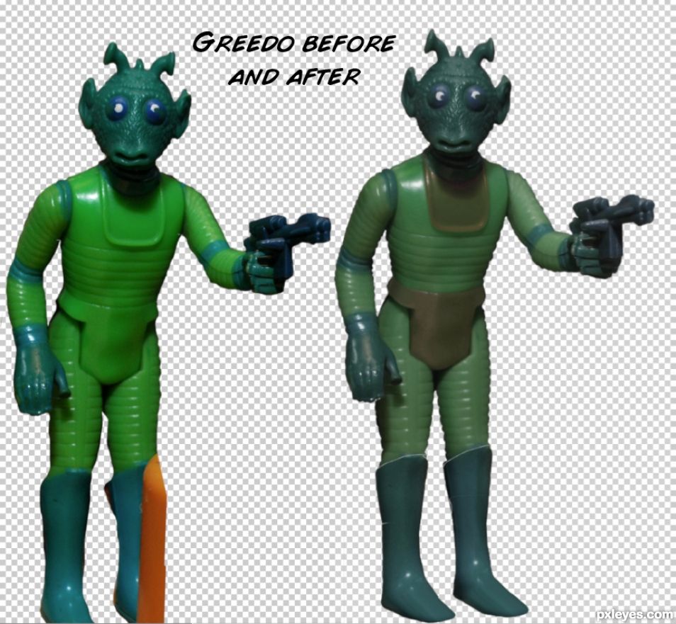 Creation of Greedo Strikes Back: Step 1