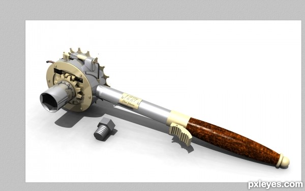 Creation of Steampunk Socket Wrench: Step 4