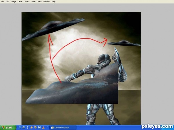 Creation of UFO Attack...!!!: Step 86