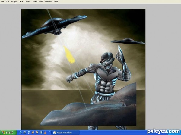 Creation of UFO Attack...!!!: Step 90