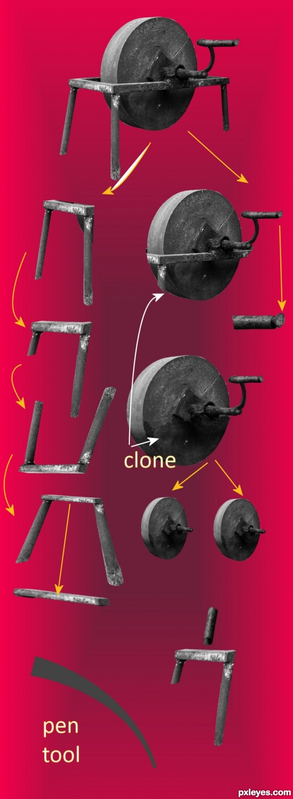 Creation of tricycle: Step 2