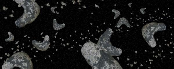 Creation of asteroids: Step 7