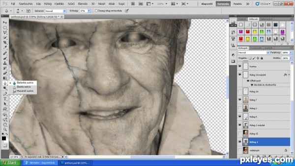 Creation of Anthony Hopkins: Step 13