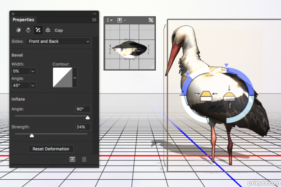 Creation of Three Dee storks: Step 3