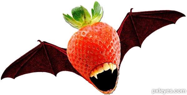 Creation of Vampire strawberries: Step 1