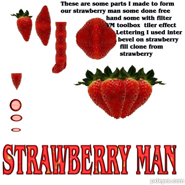 Creation of Strawberry Man: Step 2