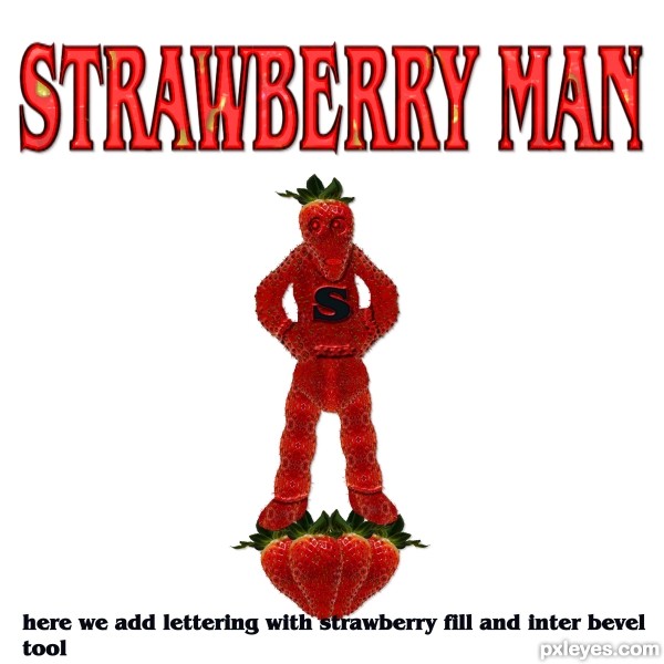 Creation of Strawberry Man: Step 10