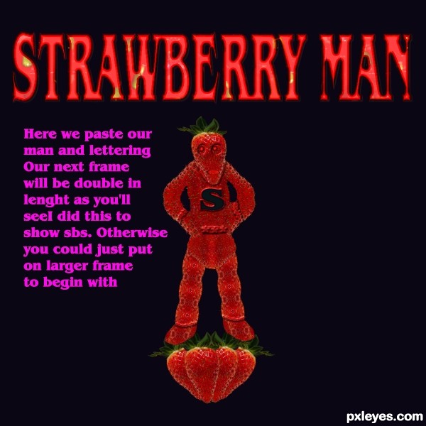 Creation of Strawberry Man: Step 12