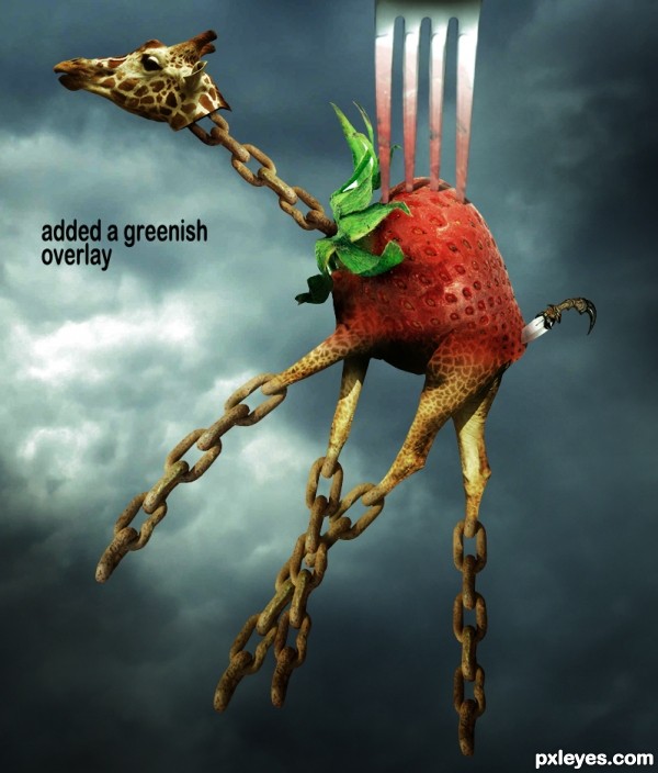 Creation of The Strawberry Giraffe: Step 5