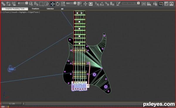 Creation of Stratocaster: Step 8