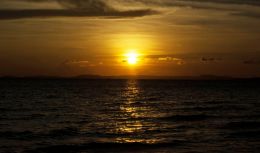 Sunset over the gulf of Thailand