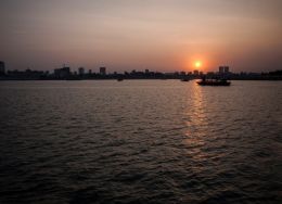 River Mekong in the evening