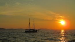 Sunset in Zadar (Croatia)