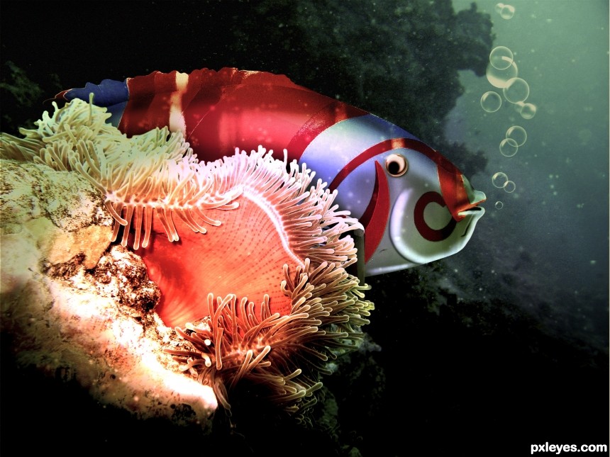 Tubbataha Reef photoshop picture)