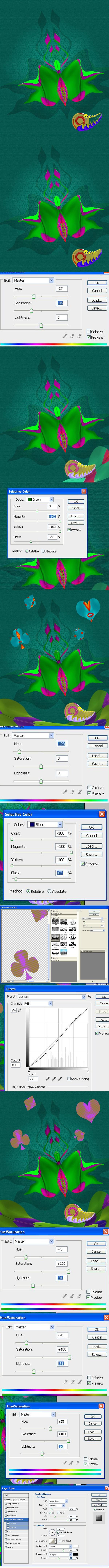 Creation of living colours: Step 3