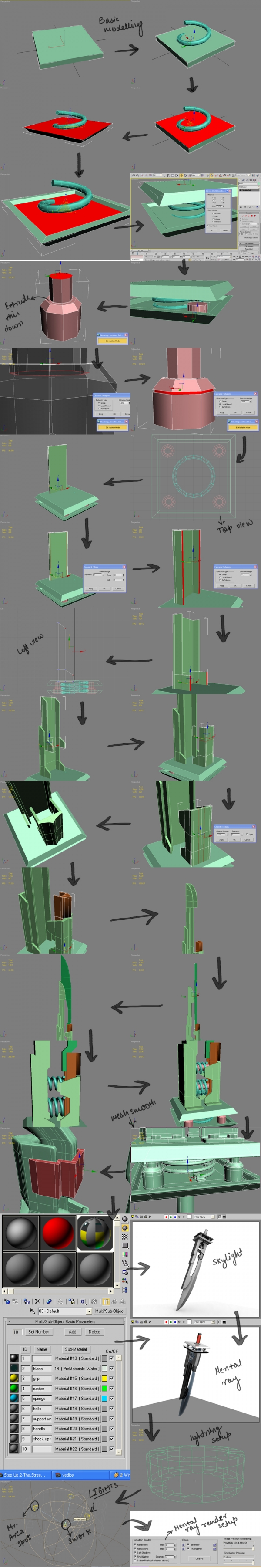 Creation of Shock absorber SWORD: Step 1