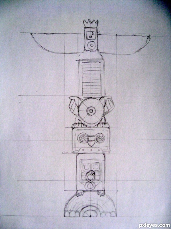 Creation of Audio Evolution Totem: Step 1