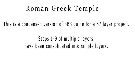 Creation of Roman-Greek Temple: Step 1